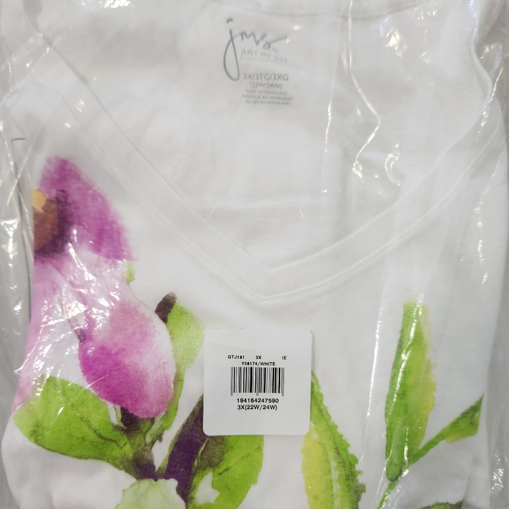 Size 3X Just My Size top. Brand new. Only taken out of plastic to take pic 14$